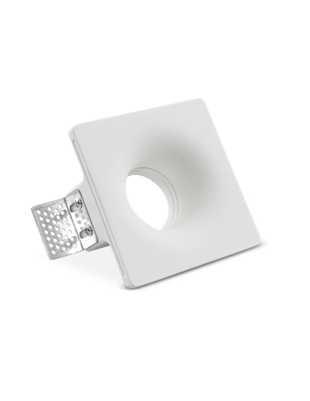 Douille en plâtre rétractable GS-5011 Square White Encastré GU10 Attack