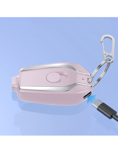 Porte-clés Powerbank 1500mAh USB Lightning...