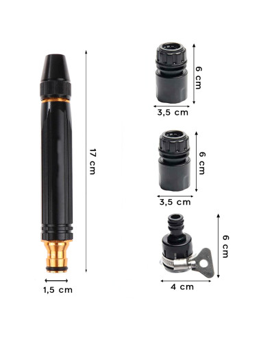 Buse pour tuyau d'arrosage Pistolet de lavage...