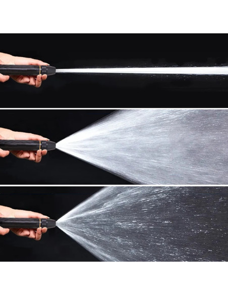 Buse pour tuyau d'arrosage Pistolet de lavage pulvérisateur d'eau à jet de métal