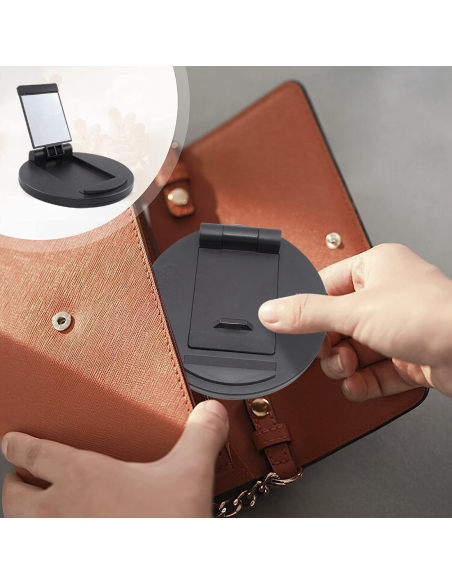 Support de table pliante téléphone portable miroir de voyage téléphone Tablet