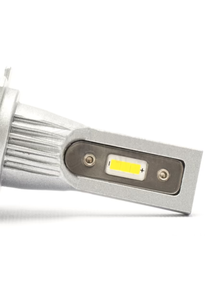 Lot de 2 ampoules LED M9 H7 pour voiture et moto, 1500LM 16W, lumière blanche