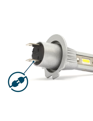 Lot de 2 ampoules LED M9 H7 pour voiture et...