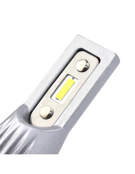 Lot de 2 ampoules LED M9 H7 pour voiture et moto, 1500LM 16W, lumière blanche