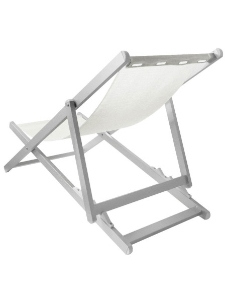 transat pliant 3 positions aluminium modèle SOVERATO en textilène