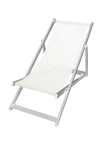 transat pliant 3 positions aluminium modèle SOVERATO en textilène