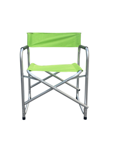 FUBUCA chaise pliante en aluminium tissu textilène 48x57x80cm VERT