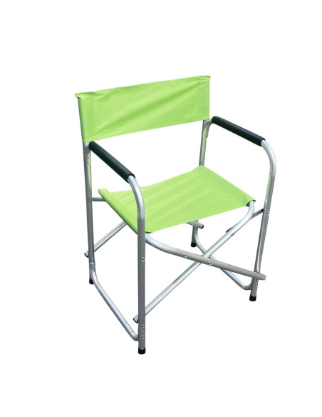 FUBUCA chaise pliante en aluminium tissu textilène 48x57x80cm VERT