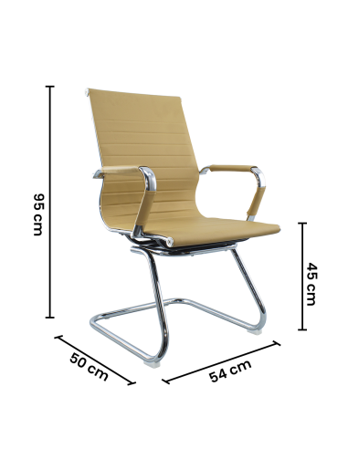 Pack de 2 chaises de salon ou de bureau ISAAC...