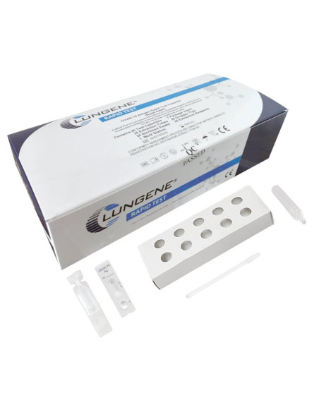 Boîte de 25 tests rapides d'autodiagnostic Covid-19 Clugene.