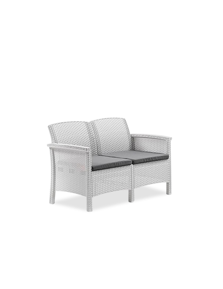 Ensemble de canapé 2 places style Rattan VENEZIA pour salon extérieur