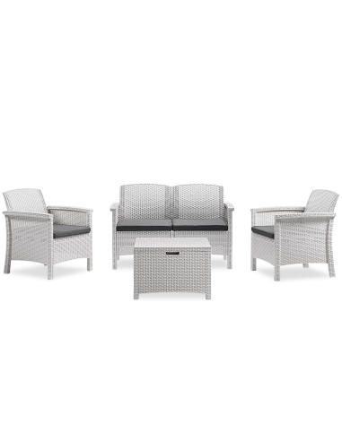 Ensemble de canapé 2 places style Rattan...