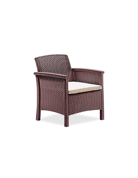 Ensemble de canapé 2 places style Rattan VENEZIA pour salon extérieur