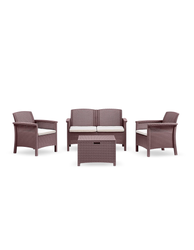 Ensemble de canapé 2 places style Rattan...