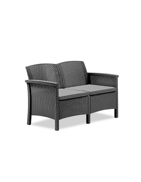 Ensemble de canapé 2 places style Rattan VENEZIA pour salon extérieur