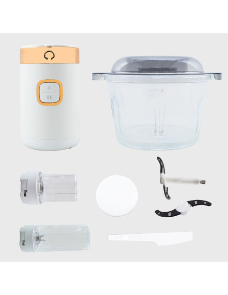 SK-7019 Mixeur de cuisine 500W 3 en 1 Multifonction Professionnel 2L