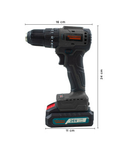 Perceuse-visseuse sans fil à double batterie avec... 2