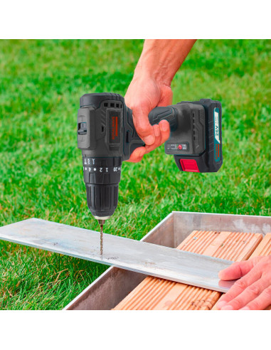 Perceuse-visseuse sans fil à double batterie...
