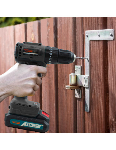 Perceuse-visseuse sans fil à double batterie...