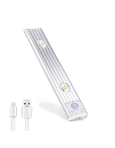 Bande LED magnétique Lumière intelligent 30cm Rechargeable USB Capteur mouvement