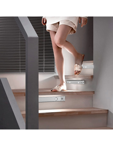 Bande LED magnétique Lumière intelligent 30cm Rechargeable USB Capteur mouvement