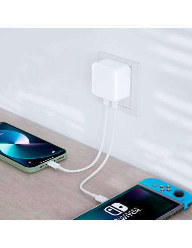 Adaptateur de charge double pour smartphone...