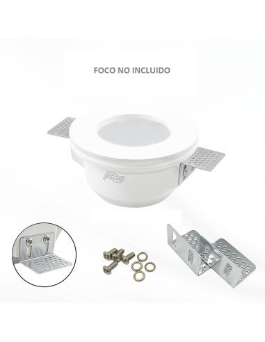 Douille encastrée en plâtre GS-5002 carrée...