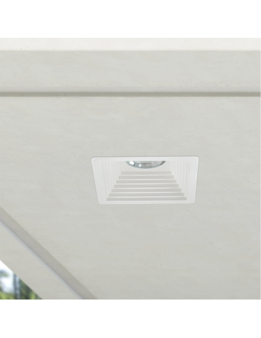 Douille encastrée en plâtre GS-5004 carrée...