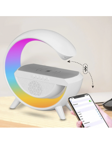Lampe de chargement sans fil Bluetooth 5.0 LED...