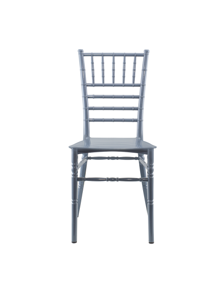 Pack 2 chaises Chiavari vintage grises chaise réception Chiavarina au classique