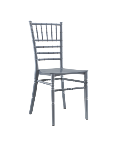 Pack 4 chaises Chiavari vintage grises Chaise...