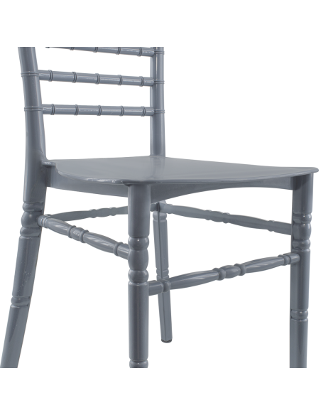 Ensemble 6 chaises Chiavari vintage GRIS Chiavarina pour restauration classique