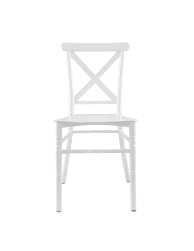 Ensemble 2 chaises Sidney blanches en...