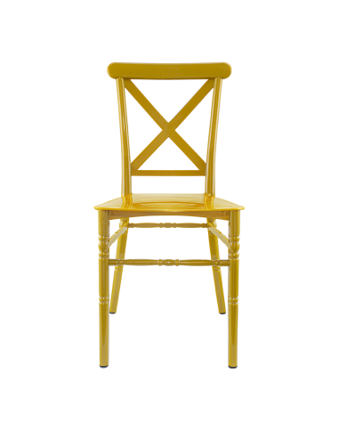 Ensemble 4 chaises Sidney Moutardepolypropylène...