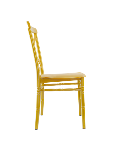 Ensemble 4 chaises Sidney Moutardepolypropylène...