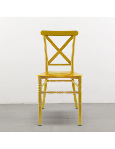 Ensemble 4 chaises Sidney Moutardepolypropylène...