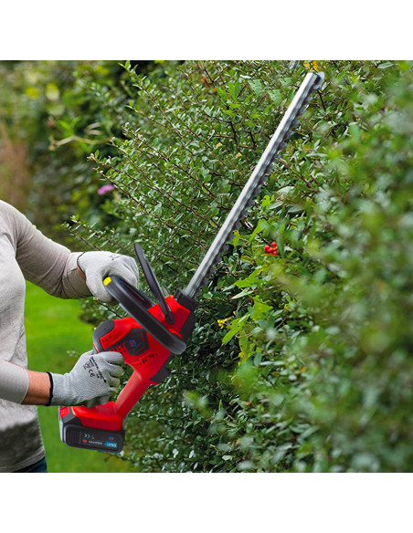Taille-haie électrique sans fil rechargeable de 600W, lame de 51 cm.