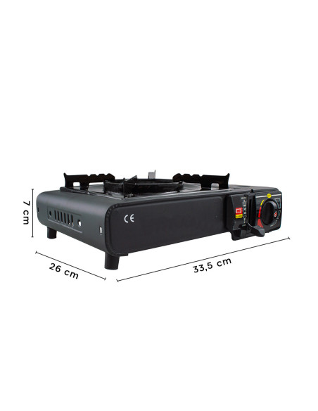 Réchaud à gaz portable pour camping en mallette idéal pour cuisine en plein air