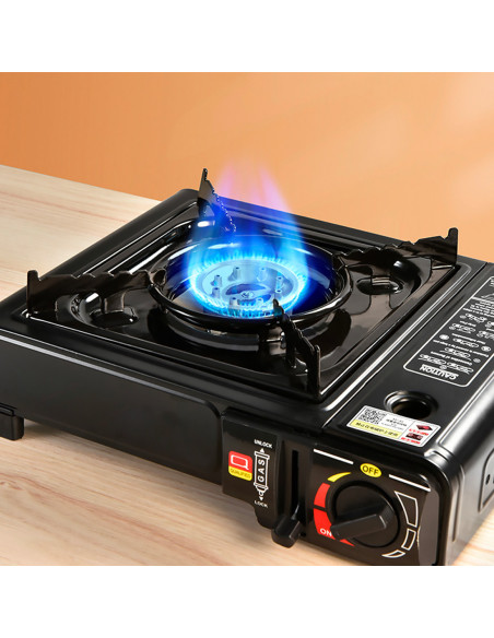 Réchaud à gaz portable pour camping en mallette idéal pour cuisine en plein air