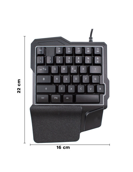 Clavier de jeu mécanique rétroéclairé avec 35 touches de jeu professionnel