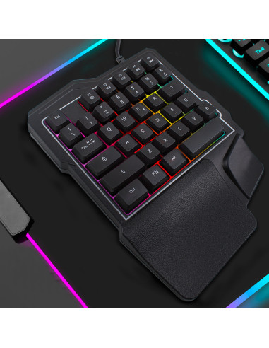 Clavier de jeu mécanique rétroéclairé avec 35...