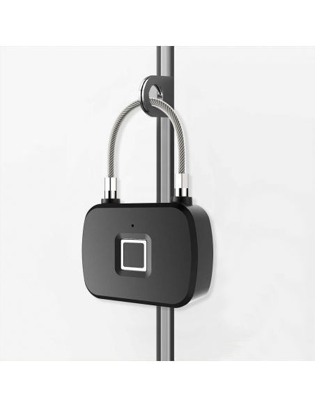 Cadenas déverrouillage par empreinte digitale serrure métallique avec piles