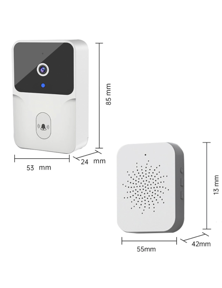 Carillon intelligent Wi-Fi et Bluetooth avec contrôle audio bidirectionnel