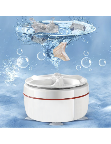 Mini lave-linge de voyage à turbine portable...