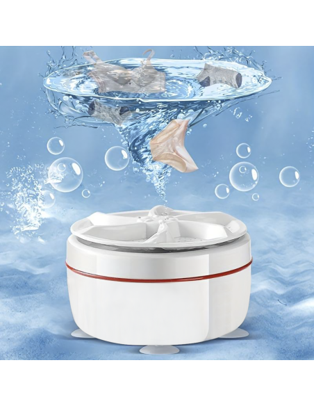Mini lave-linge de voyage à turbine portable pour lessive