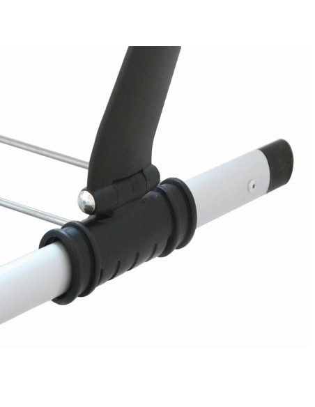 Corde à linge ou radiateur de balcon 54cm en aluminium et supports réglables