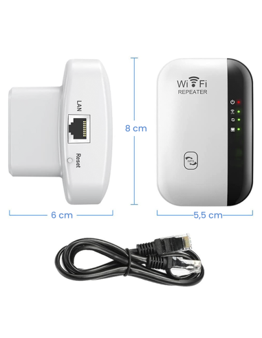 Amplificateur Wi-Fi Répéteur de signal 2,4 GHz...