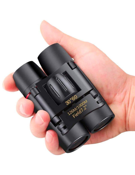 Jumelles pliantes portables compactes 30x60 pour la chasse avec vision nocturne