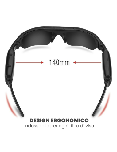 Lunettes soleil Bluetooth avec caméra polarisée...