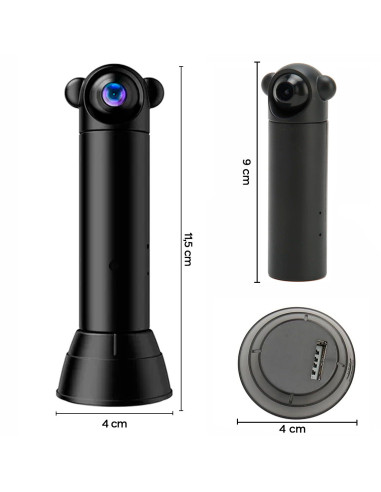 Mini caméra Rotation 180° Q-Sx82 Wi-Fi sans fil...